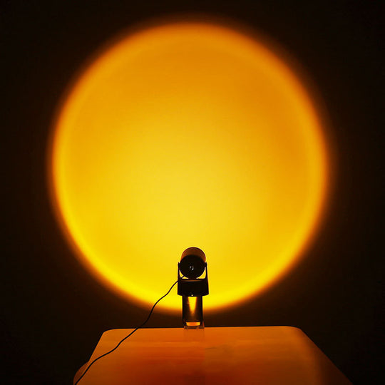 Sunset Projection Lamp creating warm ambient lighting
