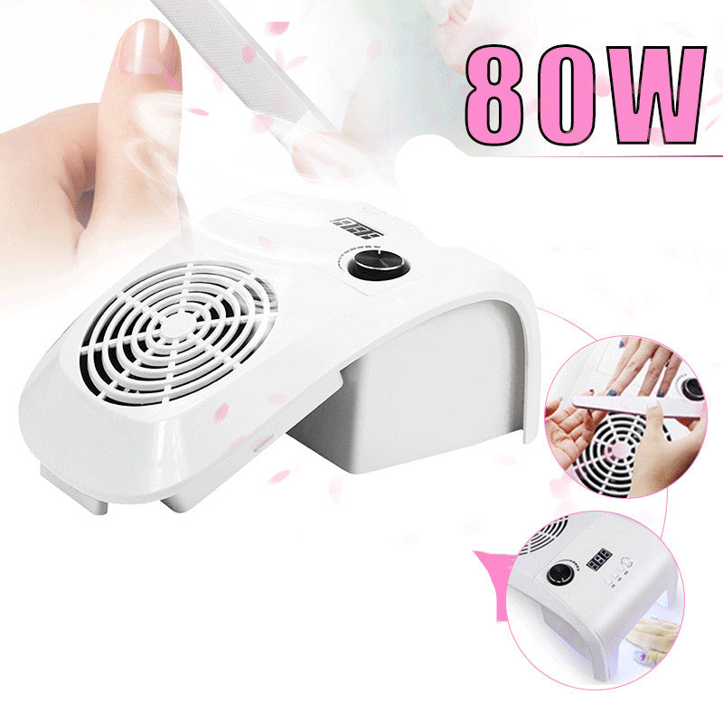 2-in-1 Nail Dust Collector and UV LED Nail Lamp