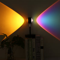 Sunset Projection Lamp Dual Head Rainbow LED Light for Bedroom