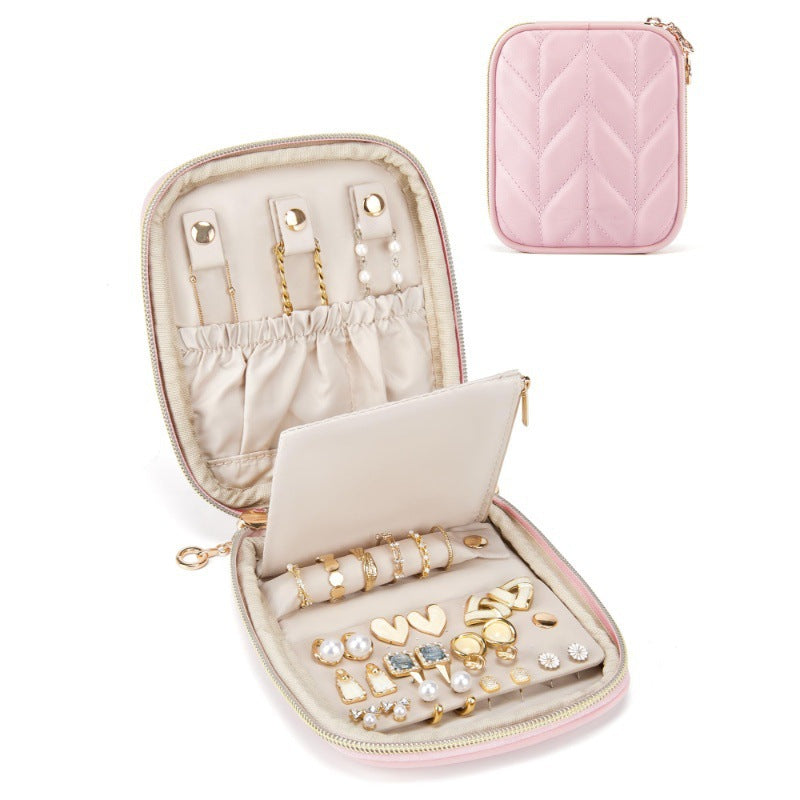 Mini Leather Jewelry Organizer