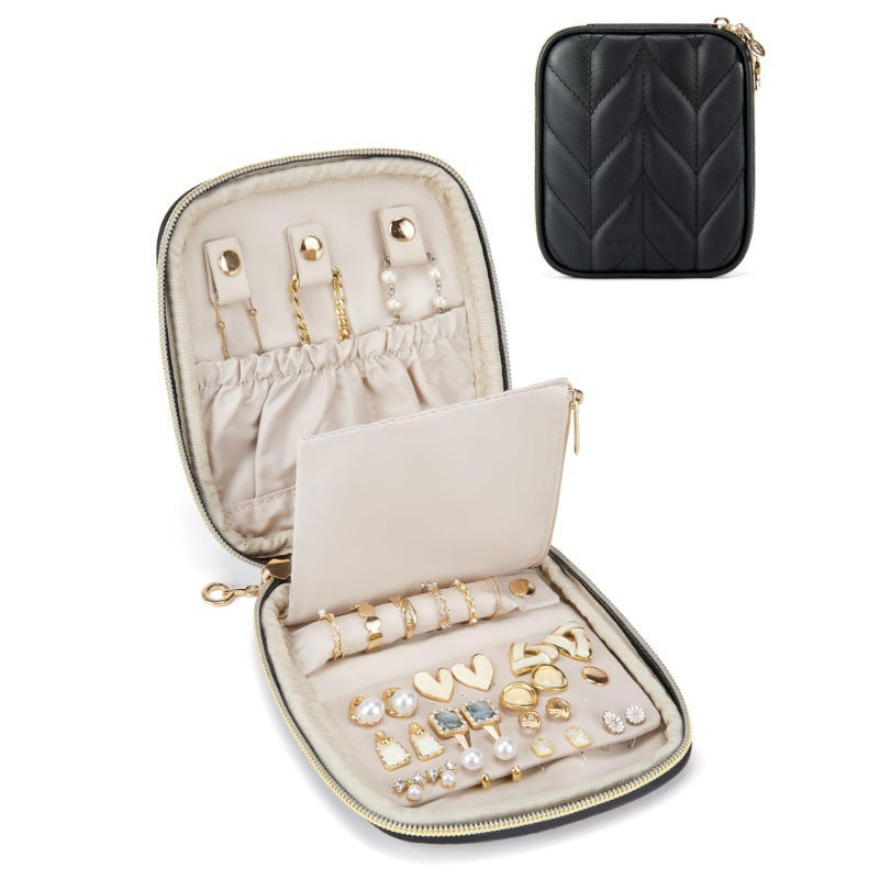 Mini Leather Jewelry Organizer