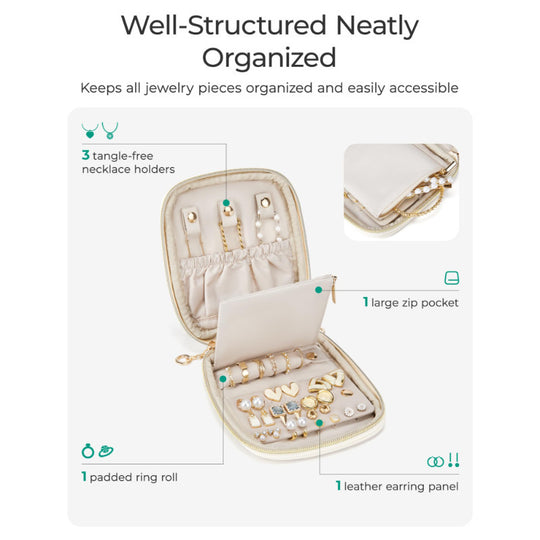 Mini Leather Jewelry Organizer
