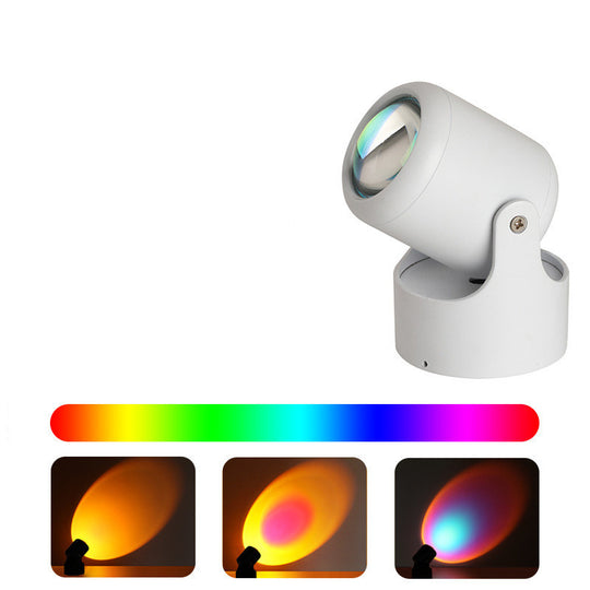 Sunset Projection Lamp creating warm ambient lighting
