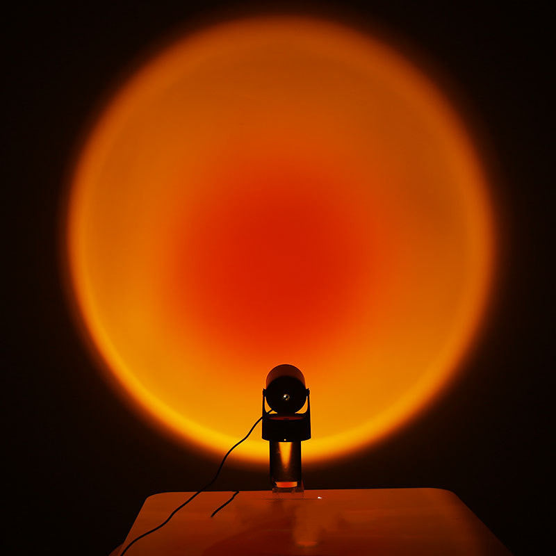 Sunset Projection Lamp creating warm ambient lighting