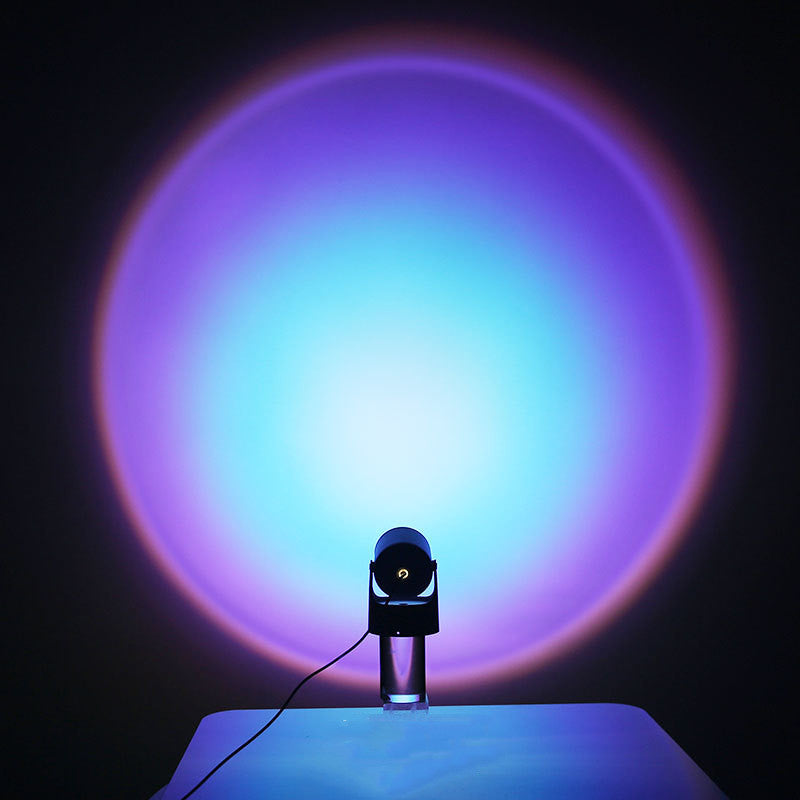 Sunset Projection Lamp creating warm ambient lighting