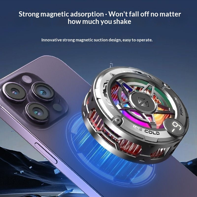 Magnetic phone cooler for mobile gaming