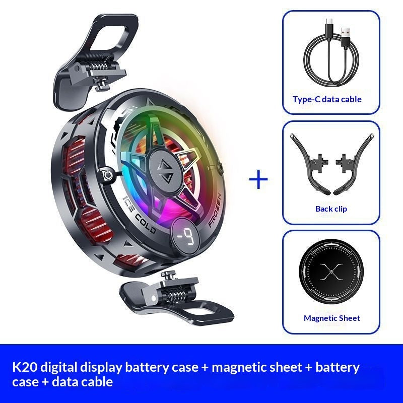 Magnetic phone cooler for mobile gaming