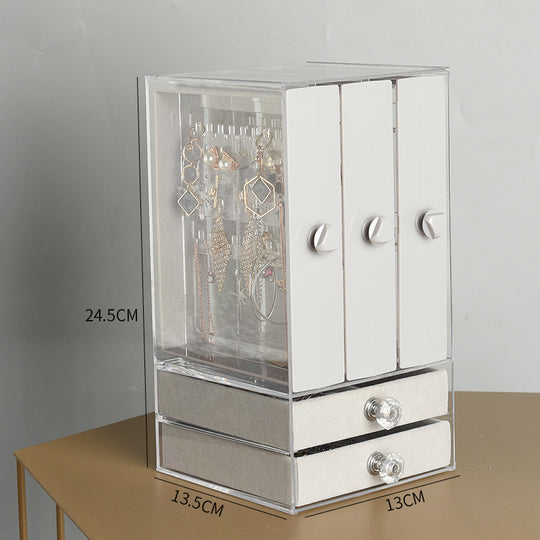 Transparent Jewelry Organizer Box
