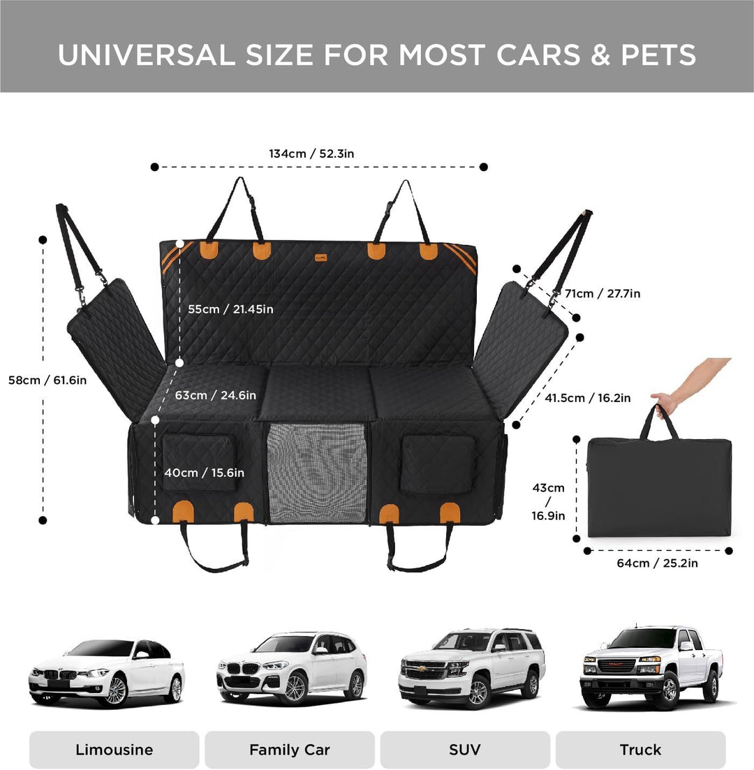 Dog Car Seat Cover for Back Seat