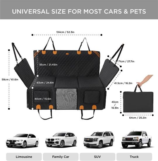 Dog Car Seat Cover for Back Seat