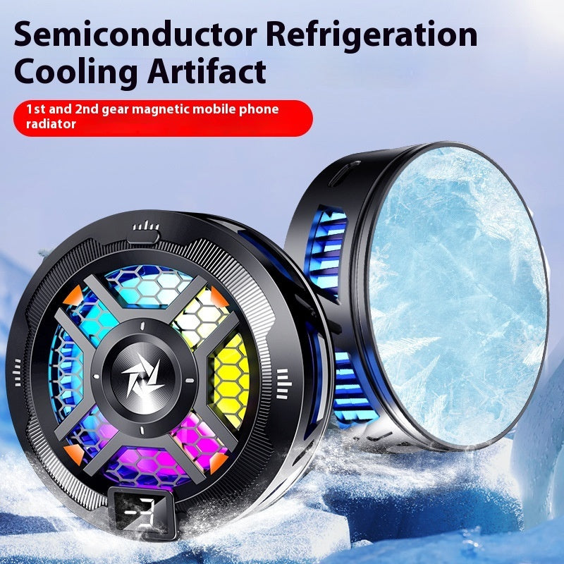 Magnetic Phone Cooler designed for gaming, providing effective overheating protection with semiconductor cooling technology.