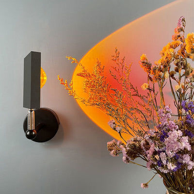 Sunset Projection Wall Lamp for Bedroom | Ambient Bedside Lighting
