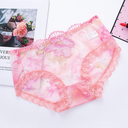 Floral Lace Bikini Panties